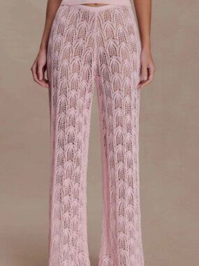 Galinda Crochet Pants - Baby Pink